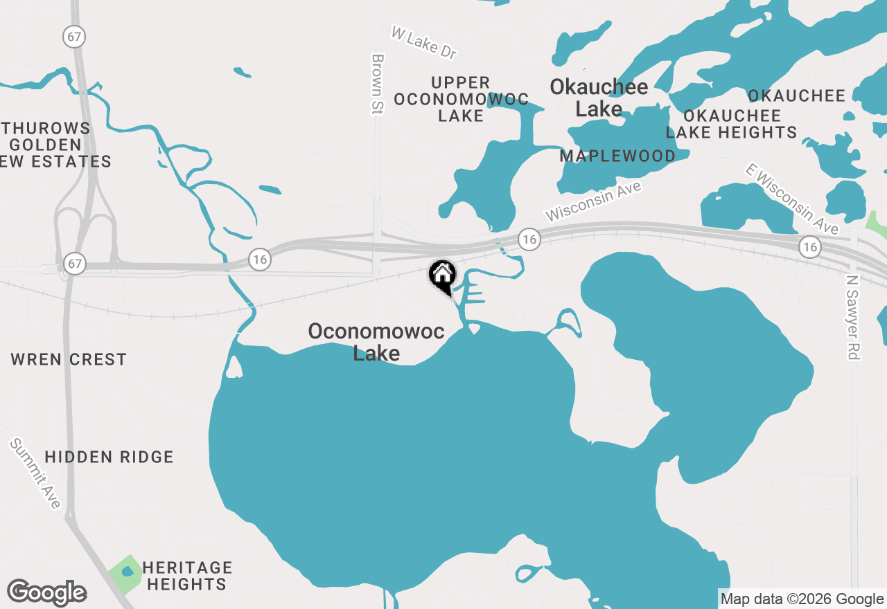 Map of 4640 Lake Club Cir, Oconomowoc, WI 53066