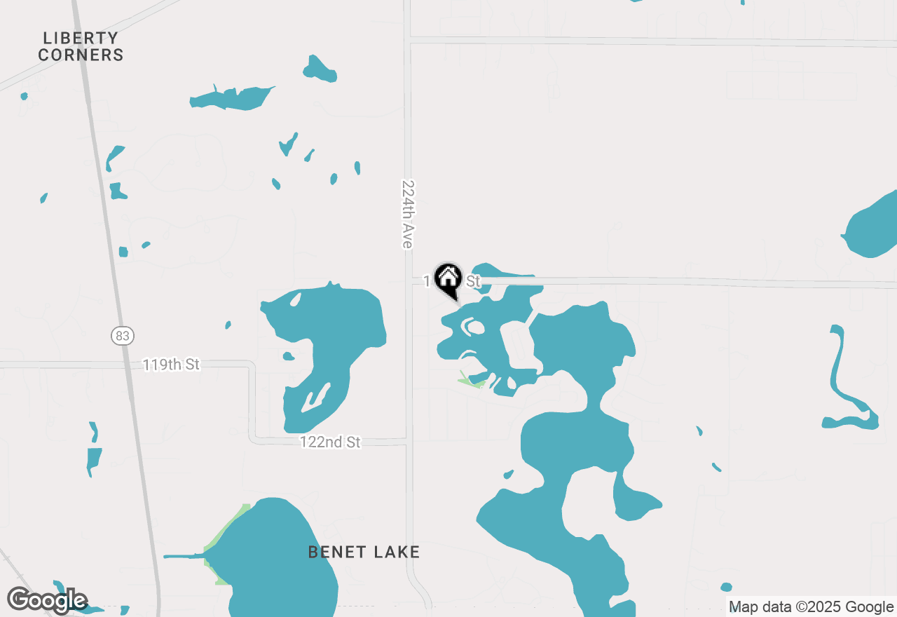Map of 22205 117th St, Bristol, WI 53104