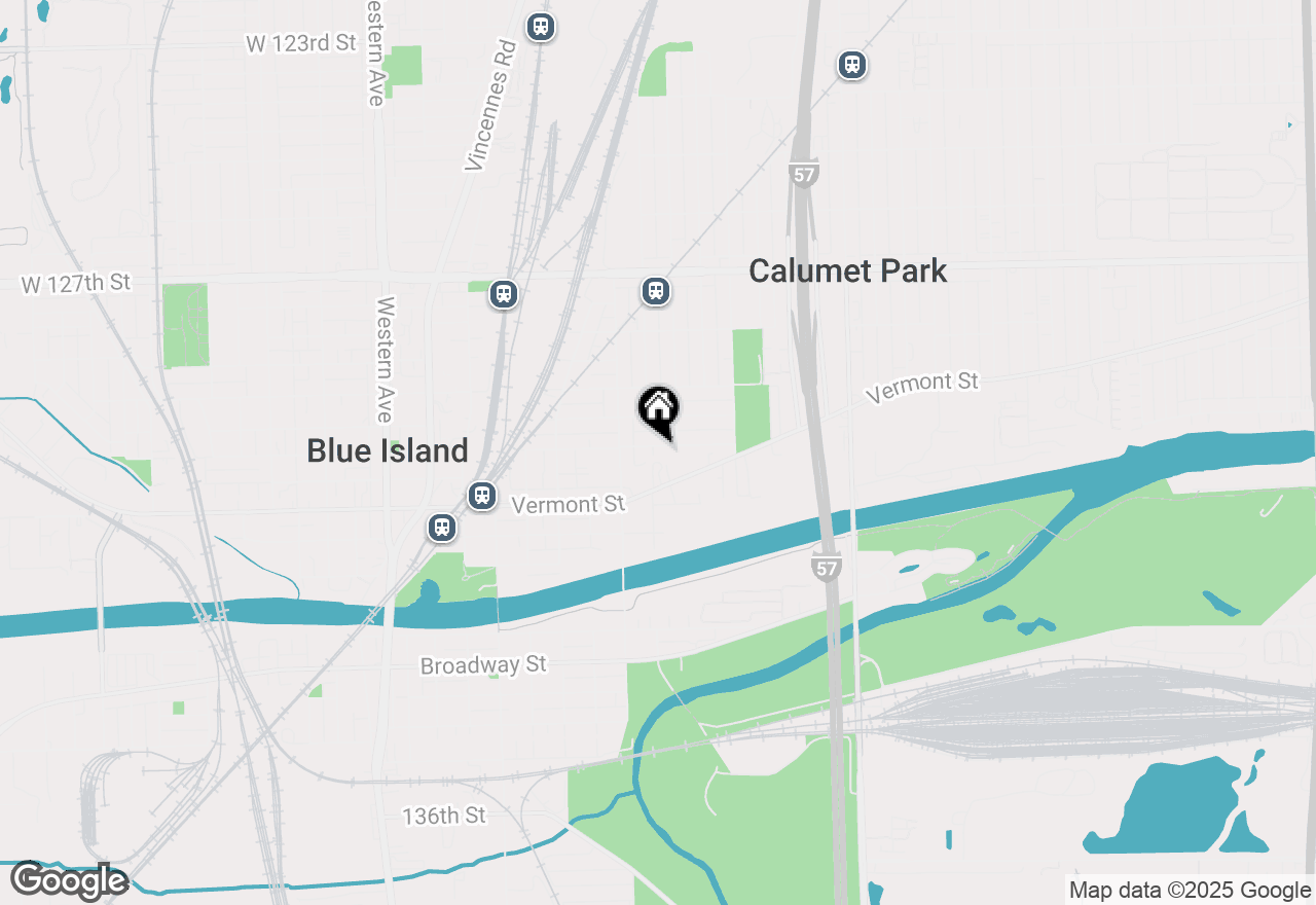 Map of 1917 York Street, Blue Island, IL 60406