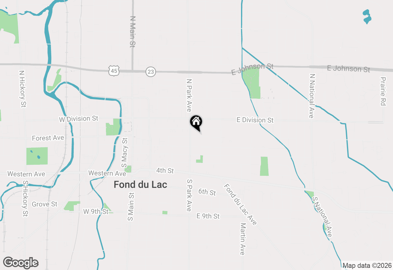 Map of 231 Gillett Street, Fond Du Lac, WI 54935