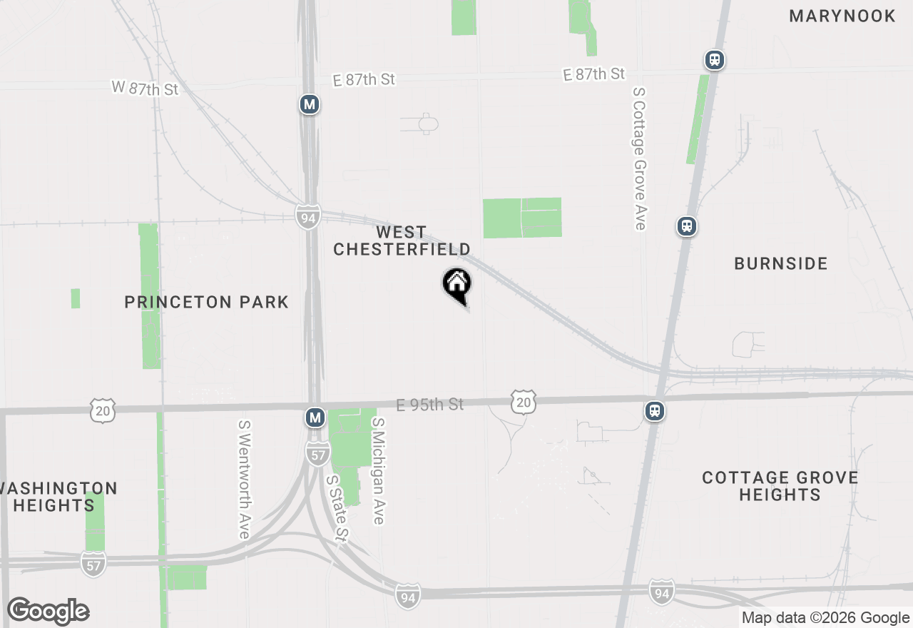 Map of 9256 S Calumet Avenue, Chicago, IL 60619