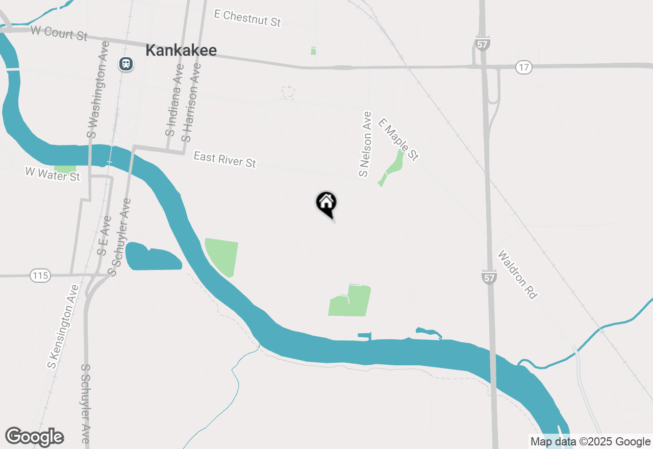 Map of 844 S Lincoln Avenue, Kankakee, IL 60901