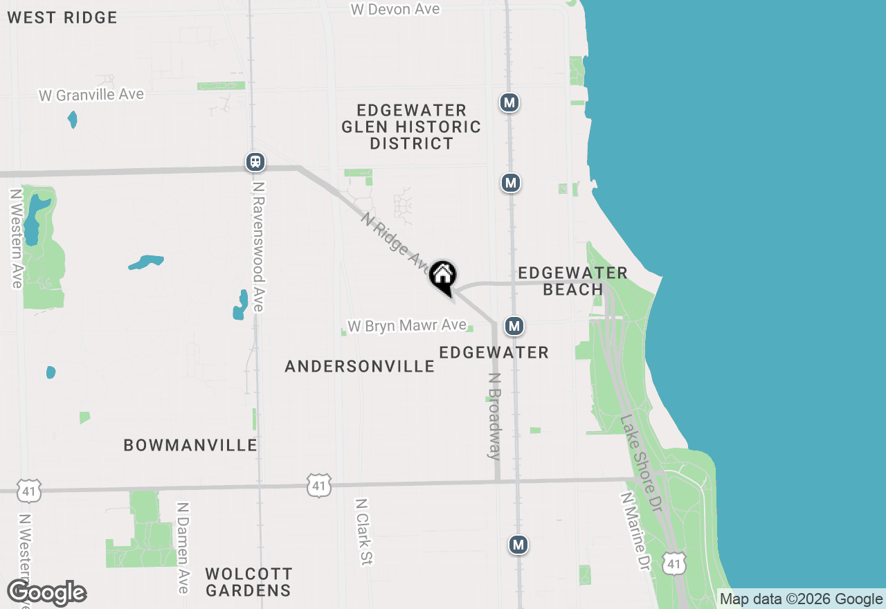 Map of 5629 N Wayne Avenue #G, Chicago, IL 60660