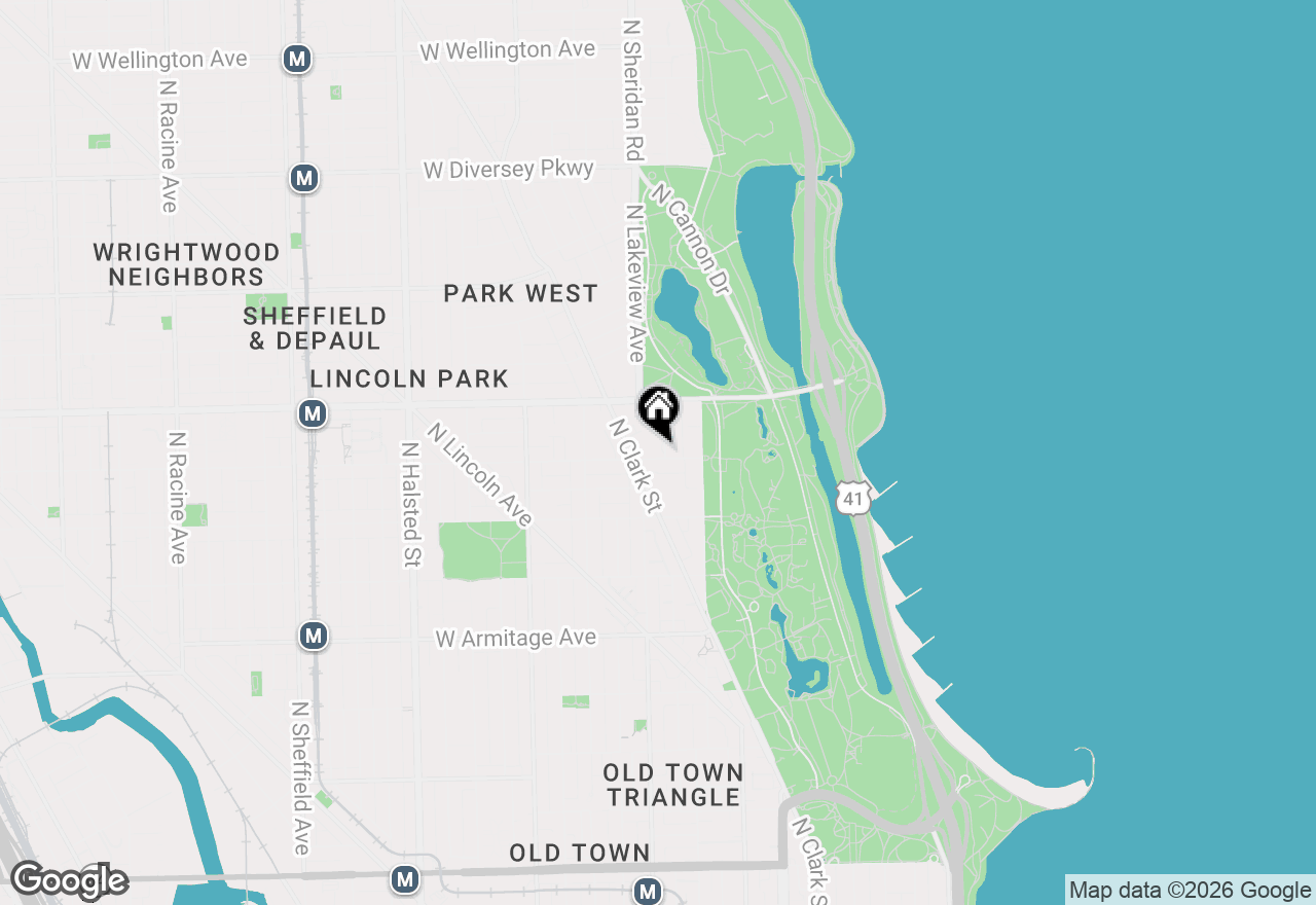 Map of 2300 N Commonwealth Avenue #2H, Chicago, IL 60614