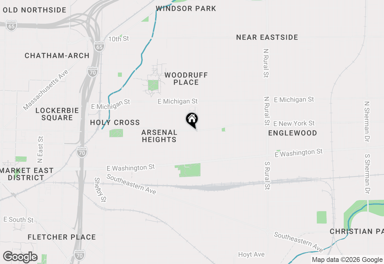 Map of 273 E Parkview Avenue, Indianapolis, IN 46201