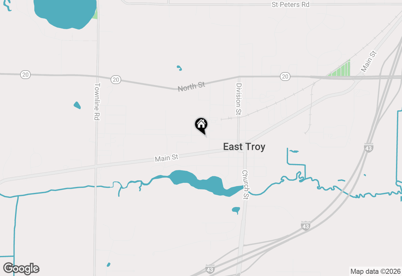 Map of 3001 Graydon Ave, East Troy, WI 53120