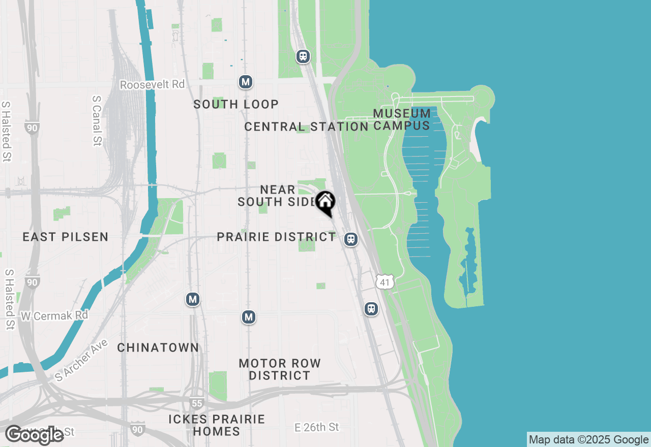Map of 1717 S Prairie Avenue #2101, Chicago, IL 60616