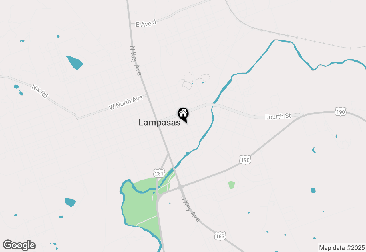 Map of 401 E 6th Street, Lampasas, TX 76550