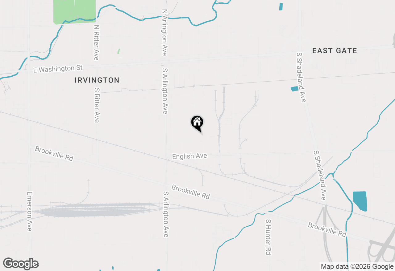 Map of 405 S Sheridan Avenue, Indianapolis, IN 46219