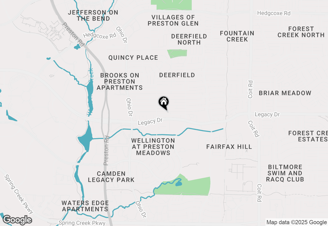 Map of 4597 Hallmark Drive, Plano, TX 75024