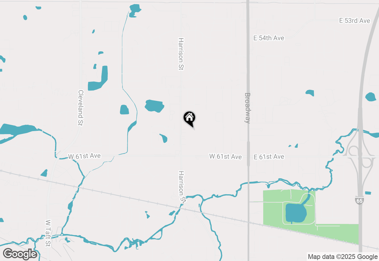 Map of 5945 Harrison Street, Merrillville, IN 46410