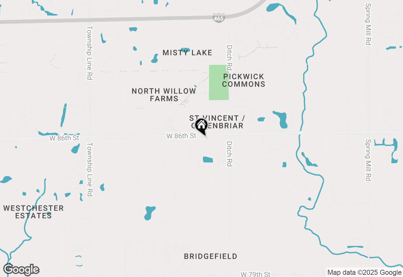 Map of 1621 W 86th Street, Indianapolis, IN 46260