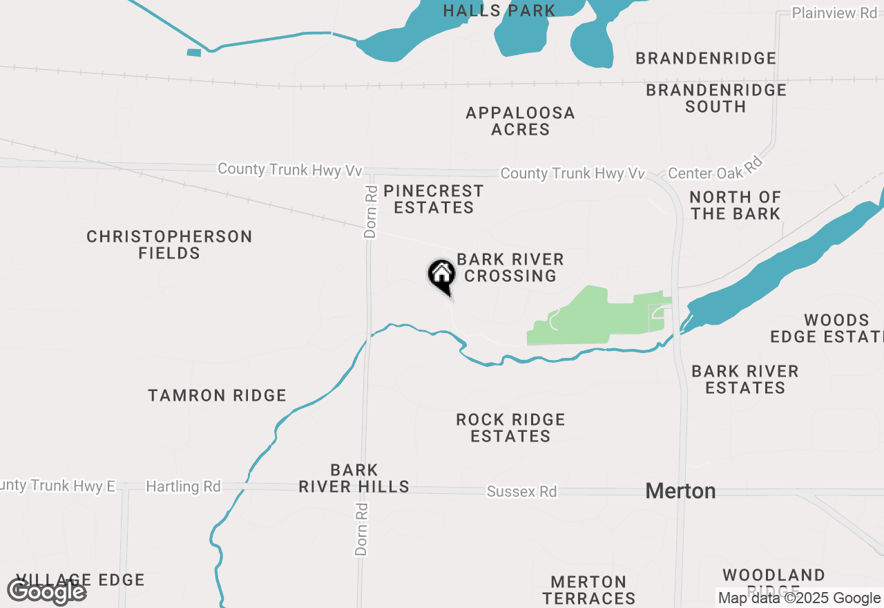 Map of N73W29015 Bark River Rd, Hartland, WI 53029