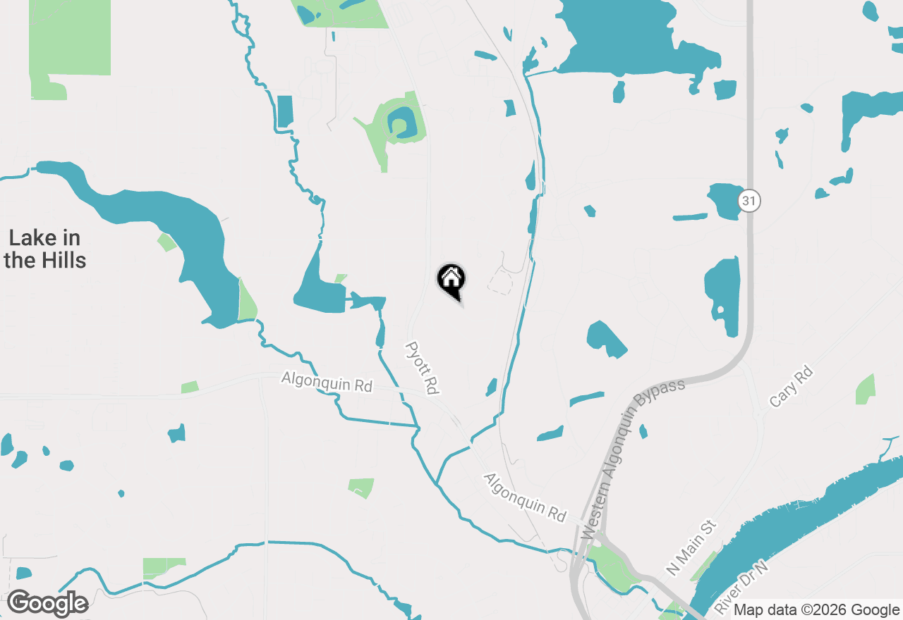 Map of 910 Cynthia Lane, Lake In The Hills, IL 60156
