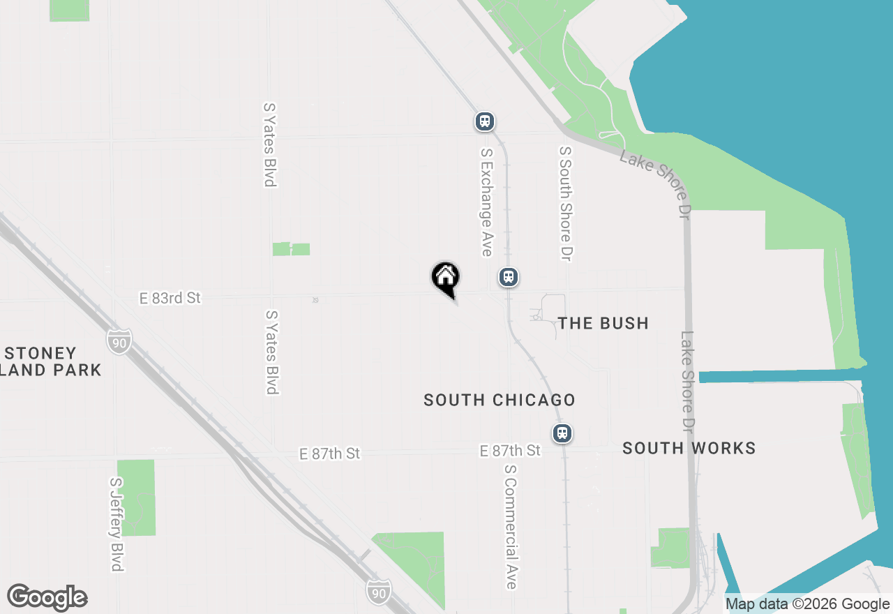 Map of 8320 S Muskegon Avenue #3, Chicago, IL 60617