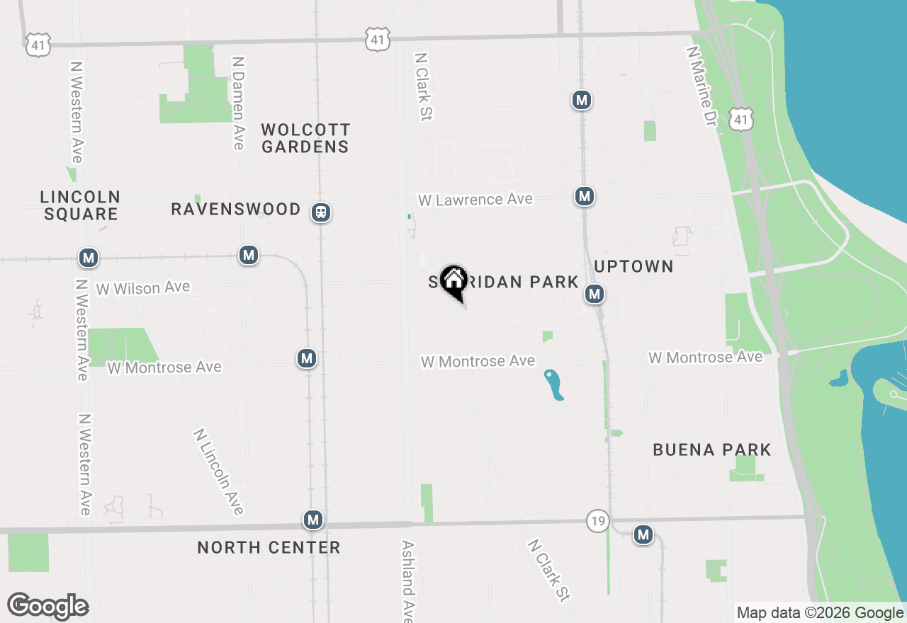 Map of 4513 N Clark Street #304, Chicago, IL 60640