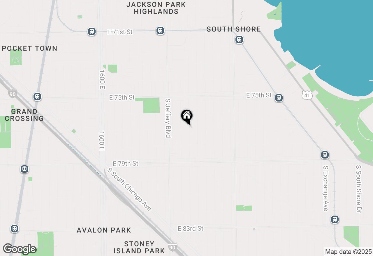 Map of 7655 S Clyde Avenue, Chicago, IL 60649