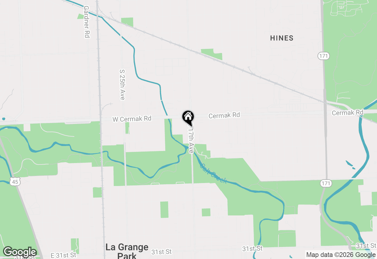 Map of 2246 S 17th Avenue #2W, North Riverside, IL 60546