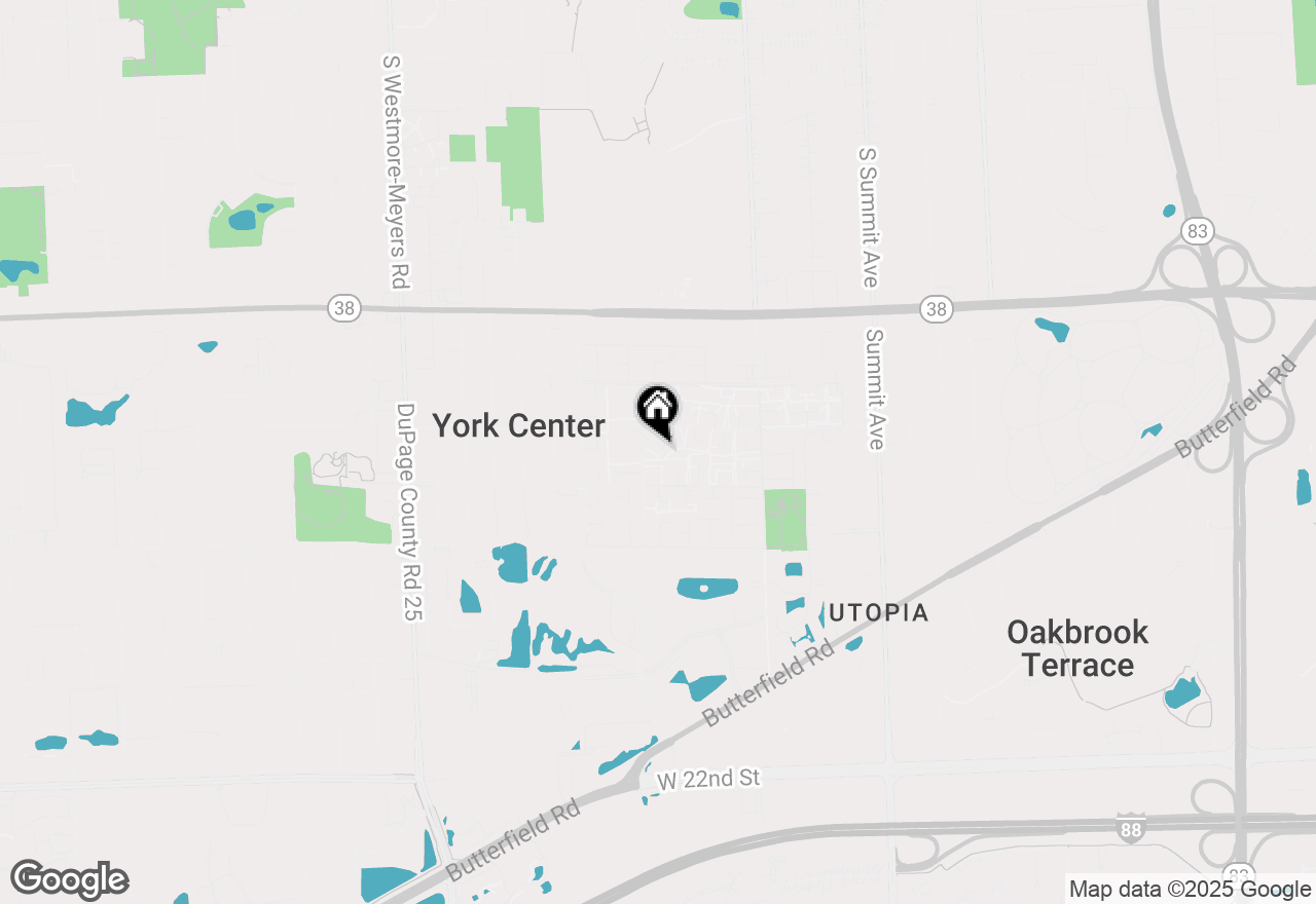 Map of 18W168 Standish Lane, Villa Park, IL 60181