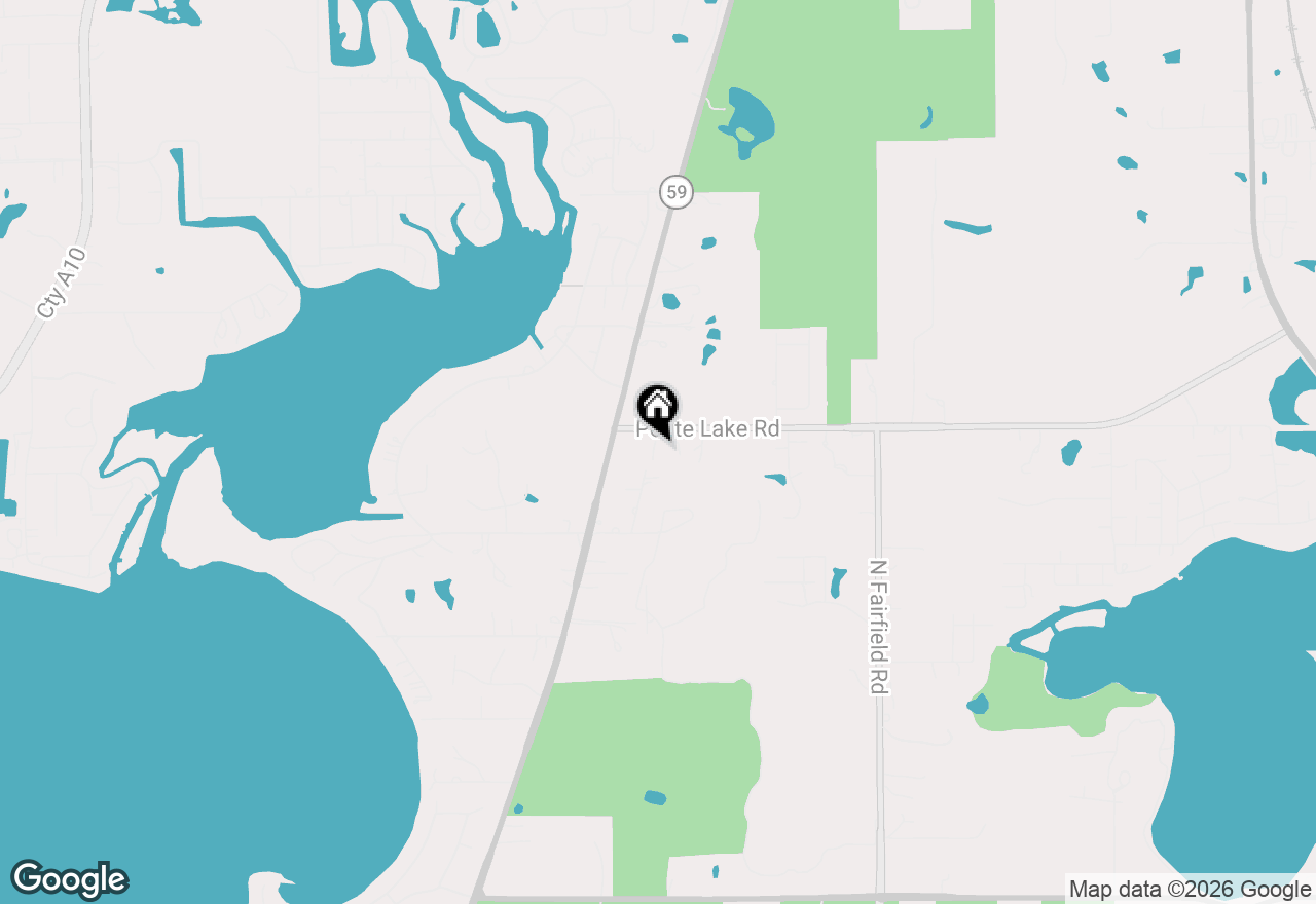 Map of 24765 W Petite Lake Road, Lake Villa, IL 60046