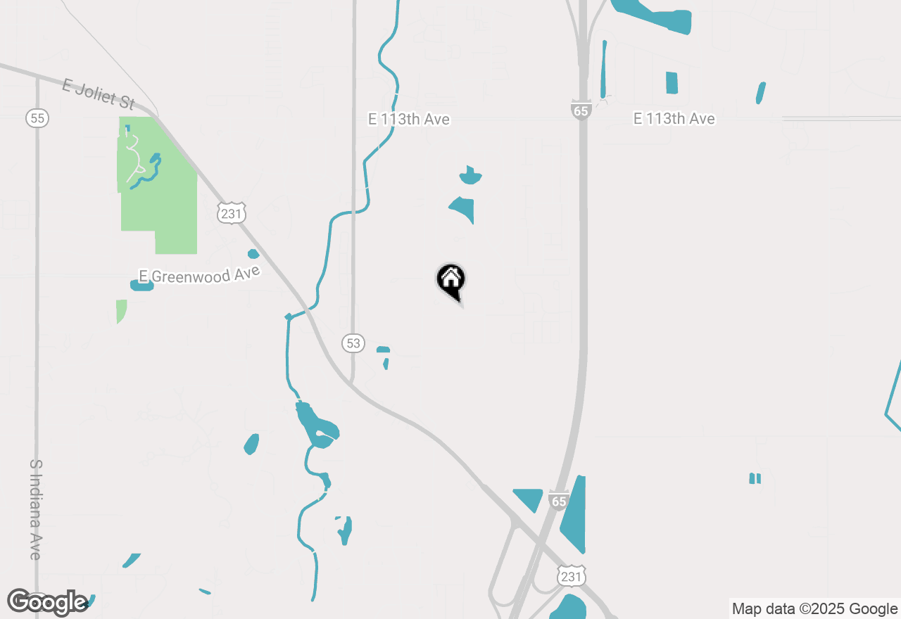 Map of 515 E 117th Place, Crown Point, IN 46307