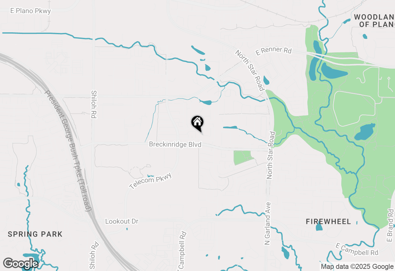 Map of 3103 Kingsbury Drive, Richardson, TX 75082