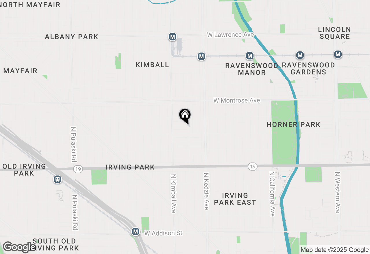 Map of 3311 W Hutchinson Street, Chicago, IL 60618