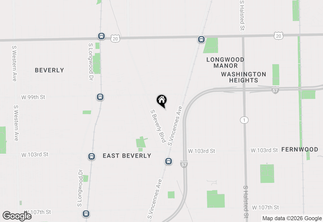 Map of 9976 S Winston Avenue, Chicago, IL 60643