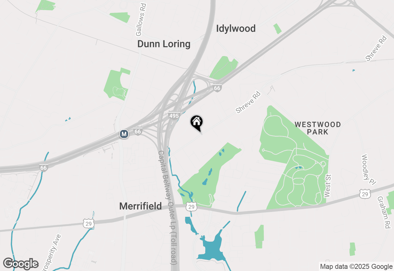 Map of 2622 Shelby Lane, Falls Church, VA 22043