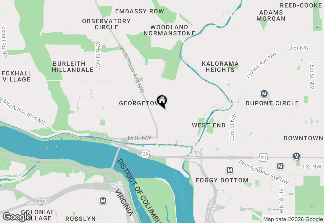Map of 3117 O Street Nw, Washington, DC 20007
