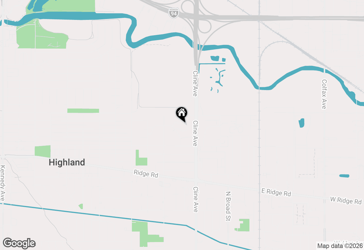 Map of 3962 Juniper Trail, Highland, IN 46322