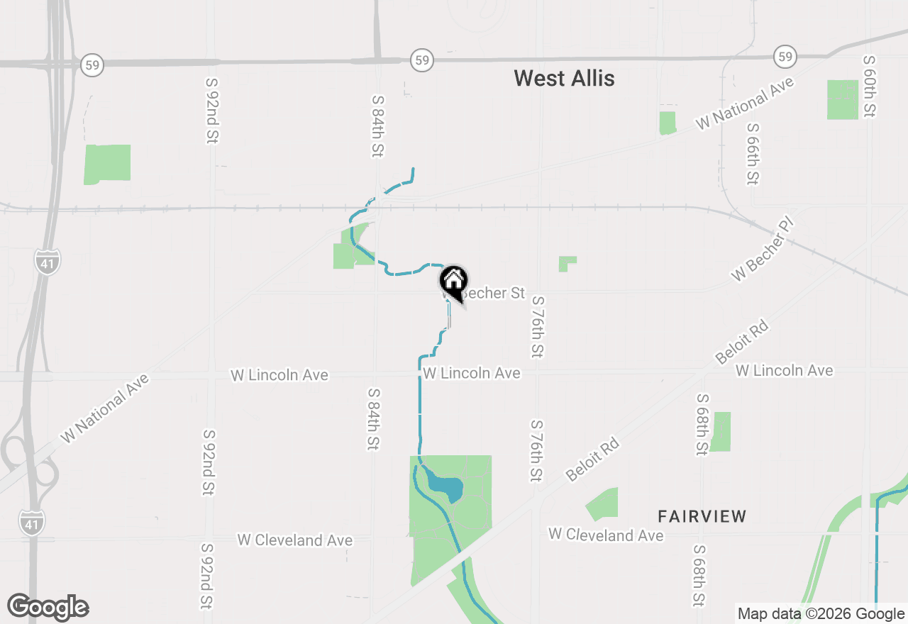 Map of 2132 S 80th St #2134, Milwaukee, WI 53219