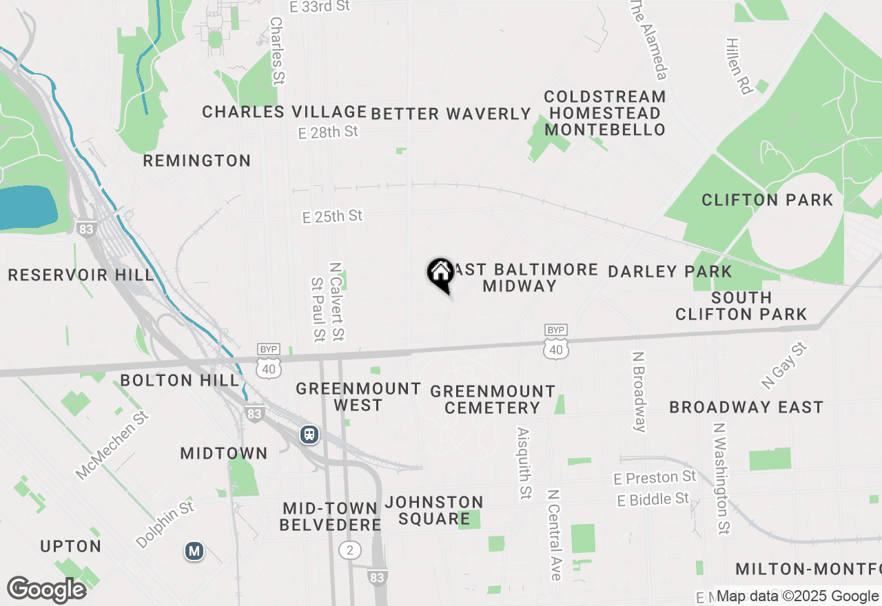 Map of 730 E 21st Street, Baltimore, MD 21218