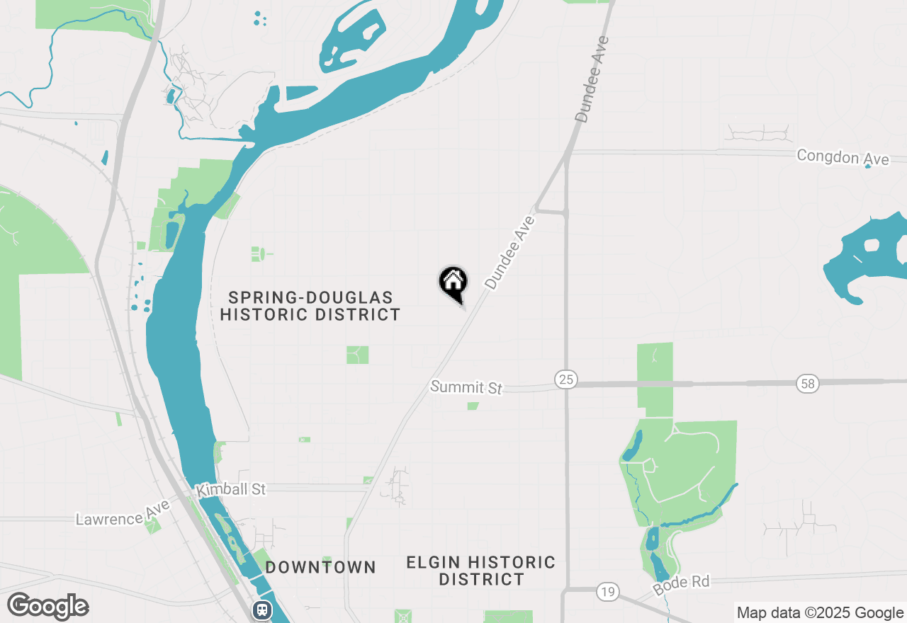 Map of 417 Lovell Street, Elgin, IL 60120