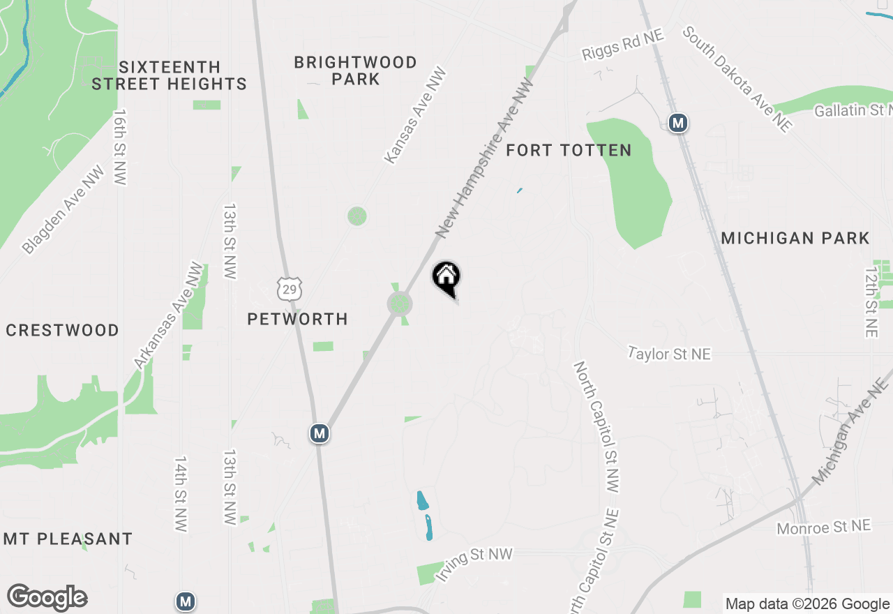 Map of 318 Varnum Street Nw, Washington, DC 20011