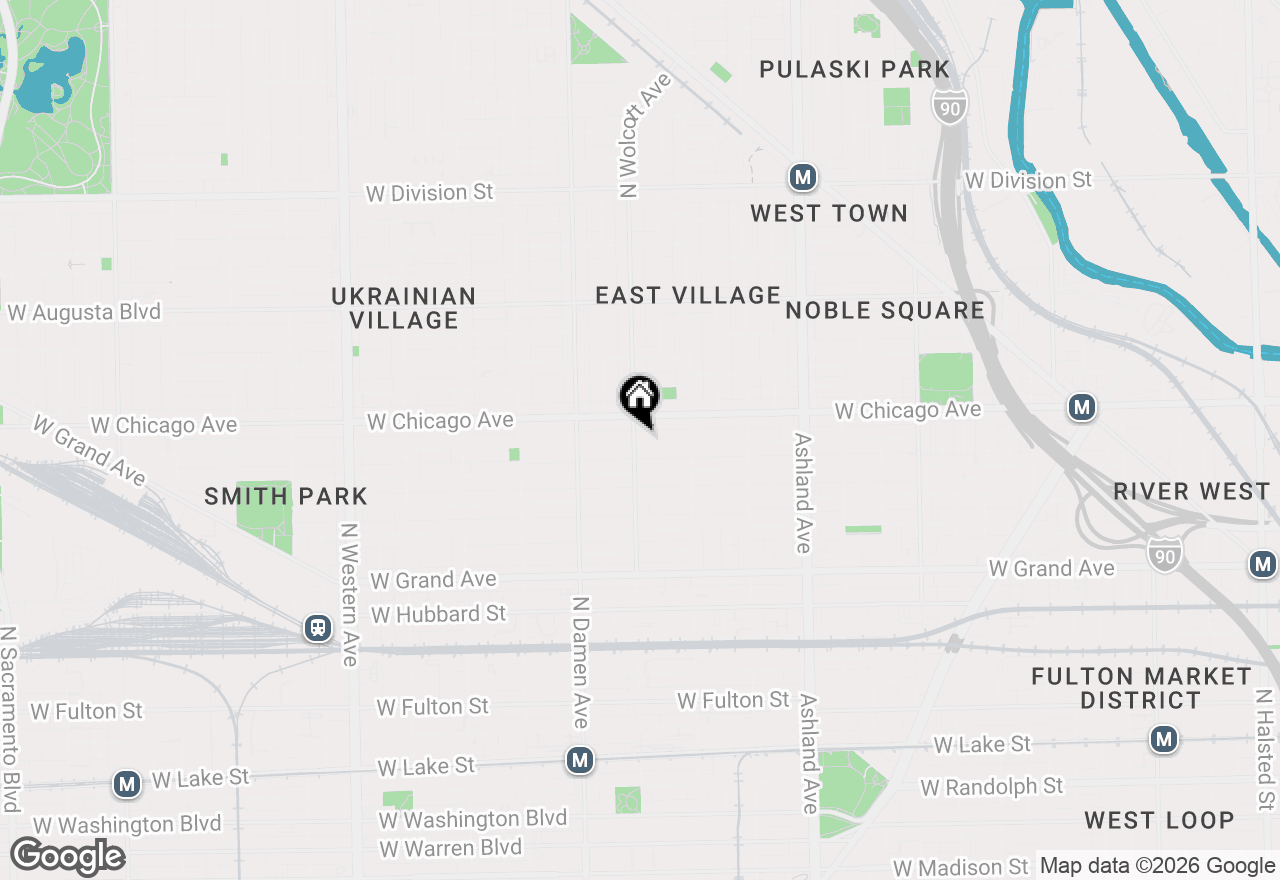 Map of 1856 W Superior Street, Chicago, IL 60622