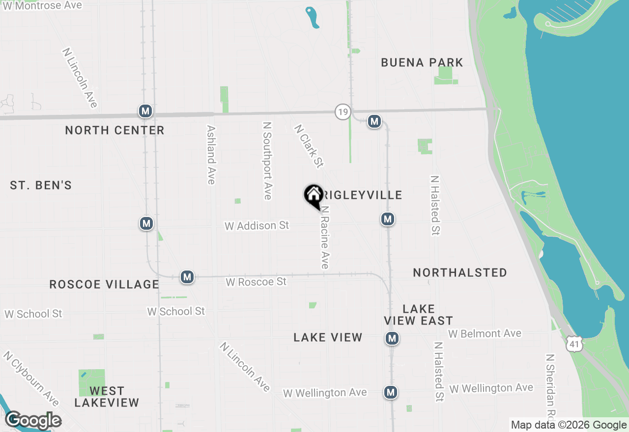Map of 3617 N Magnolia Avenue #2, Chicago, IL 60657