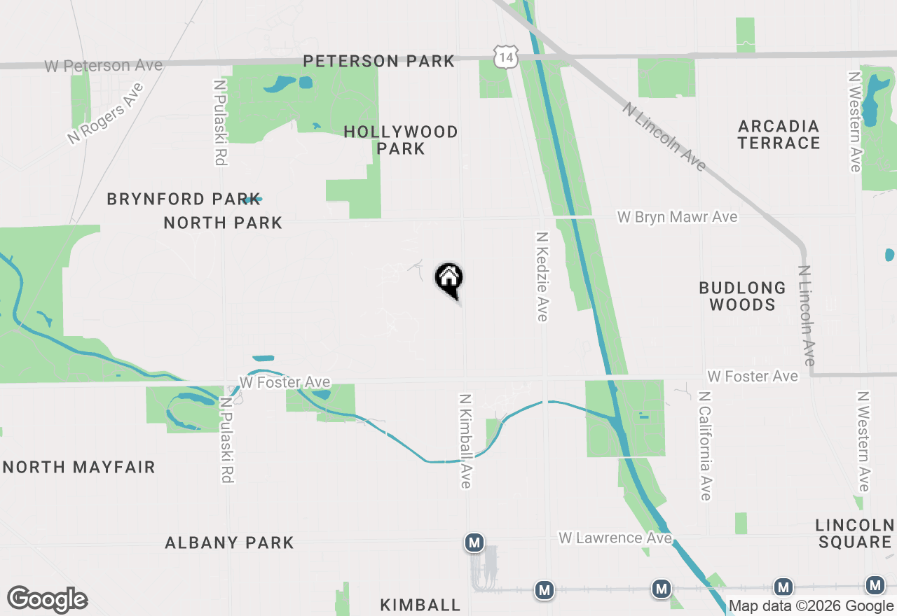 Map of 5347 N Bernard Street, Chicago, IL 60625