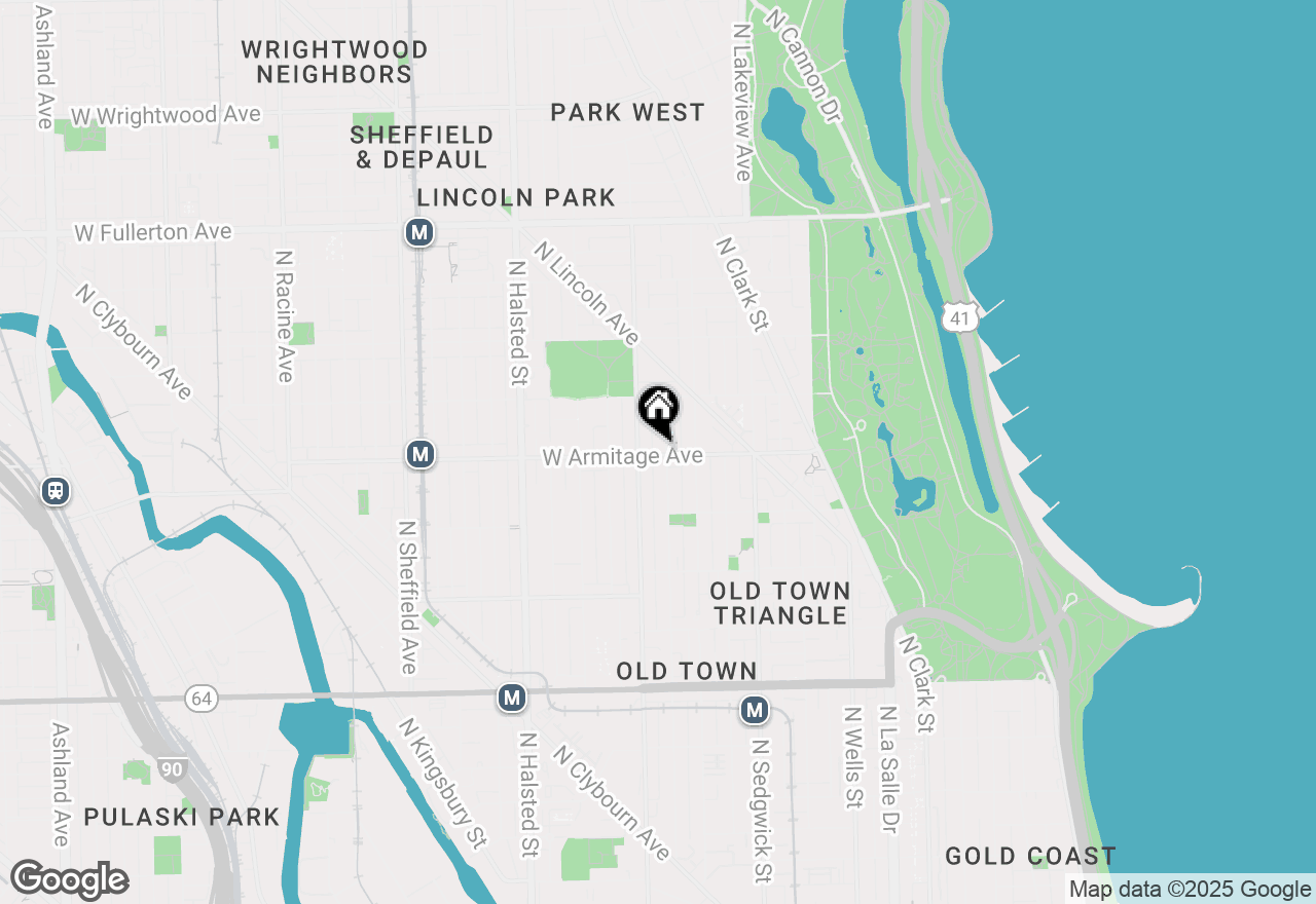 Map of 540 W Armitage Avenue #2E, Chicago, IL 60614