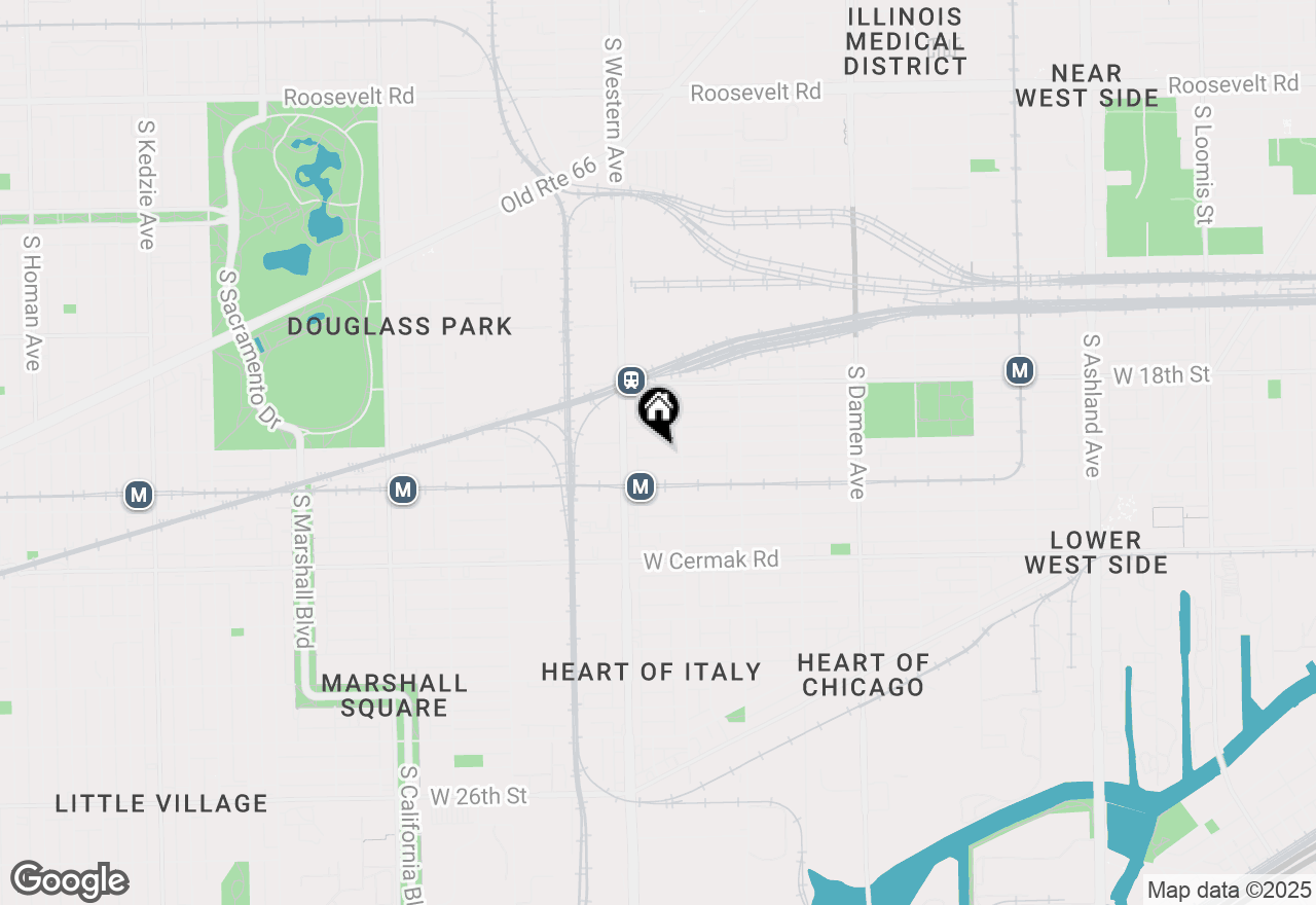 Map of 2325 W 19 Street #2, Chicago, IL 60608