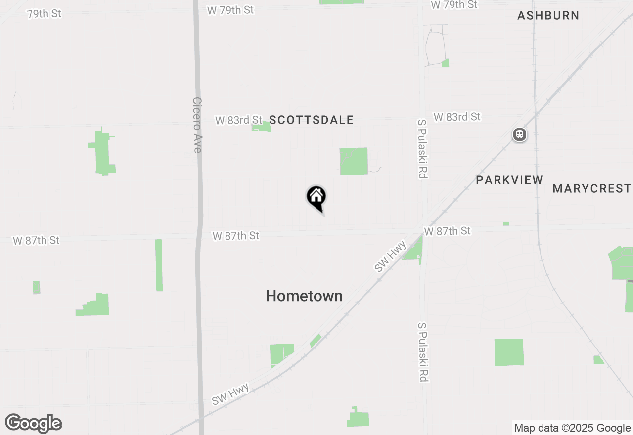 Map of 8627 S Kostner Avenue, Chicago, IL 60652