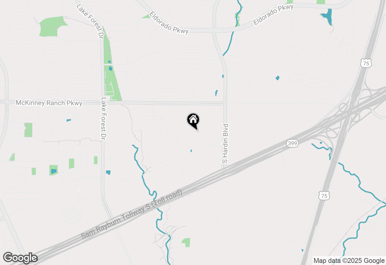 Map of 4401 Shadywood, Mckinney, TX 75070