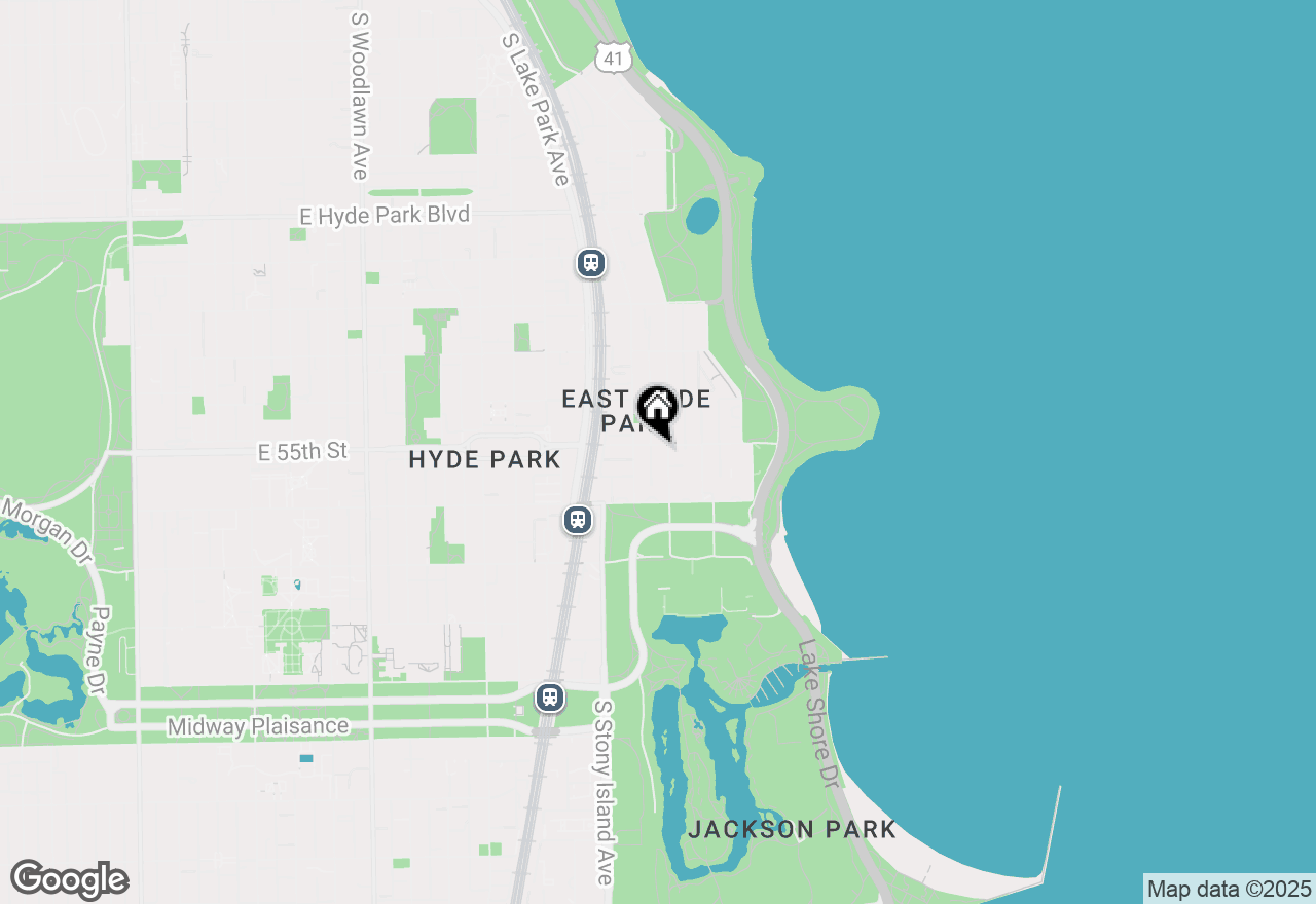 Map of 5502 S Hyde Park Boulevard #1, Chicago, IL 60637