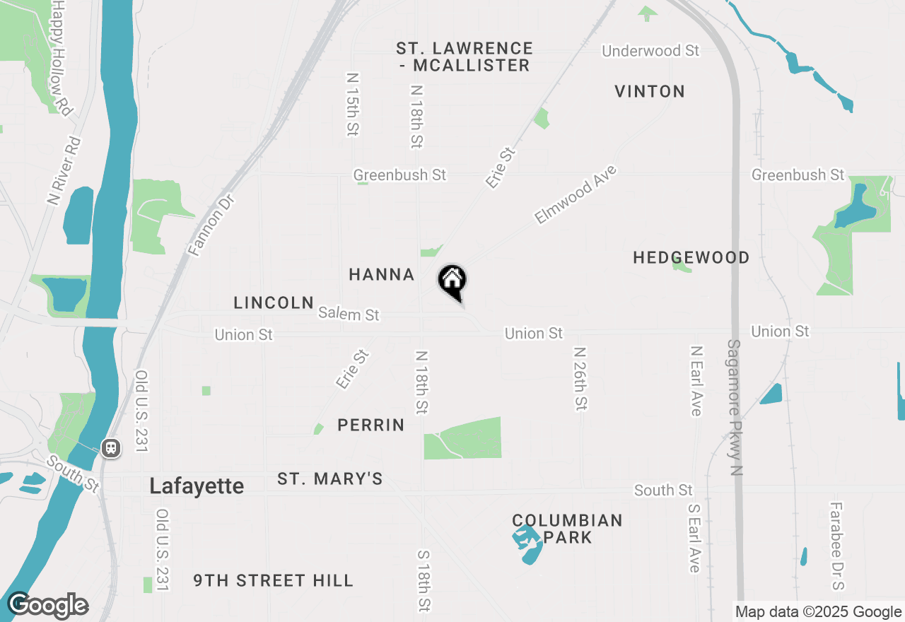 Map of 1916 Salem Street #A, Lafayette, IN 47904