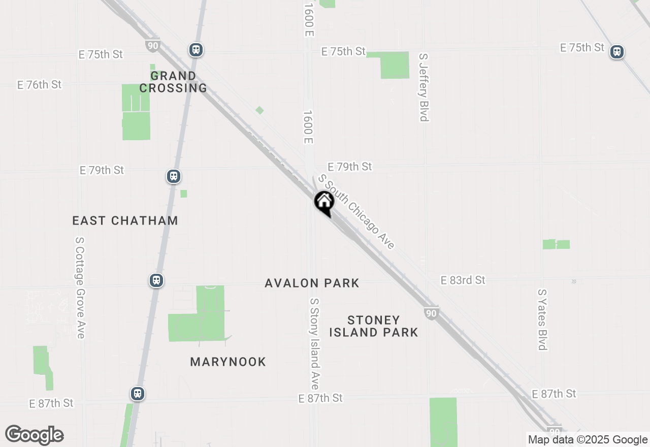 Map of (Address confidential), Chicago, Illinois 60617