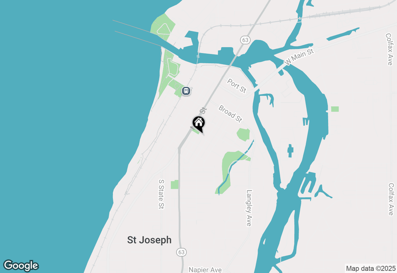 Map of 803 Court Street, St Joseph, MI 49085