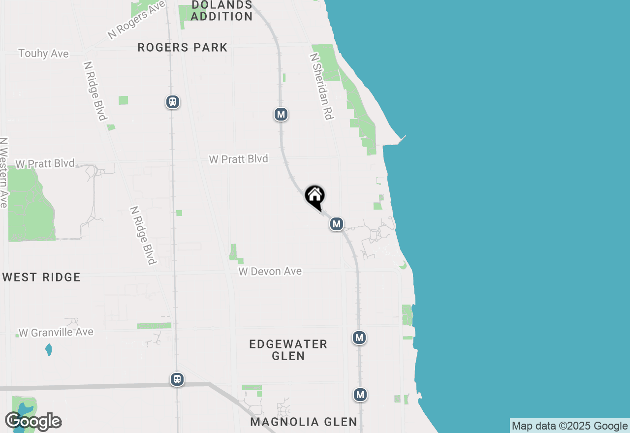 Map of 1254 W Loyola Avenue #3, Chicago, IL 60626