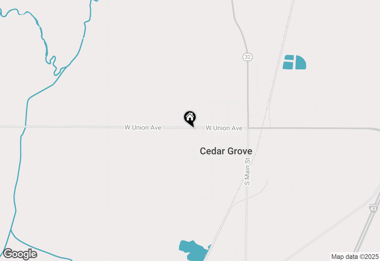 Map of 411 W Union Ave, Cedar Grove, WI 53013