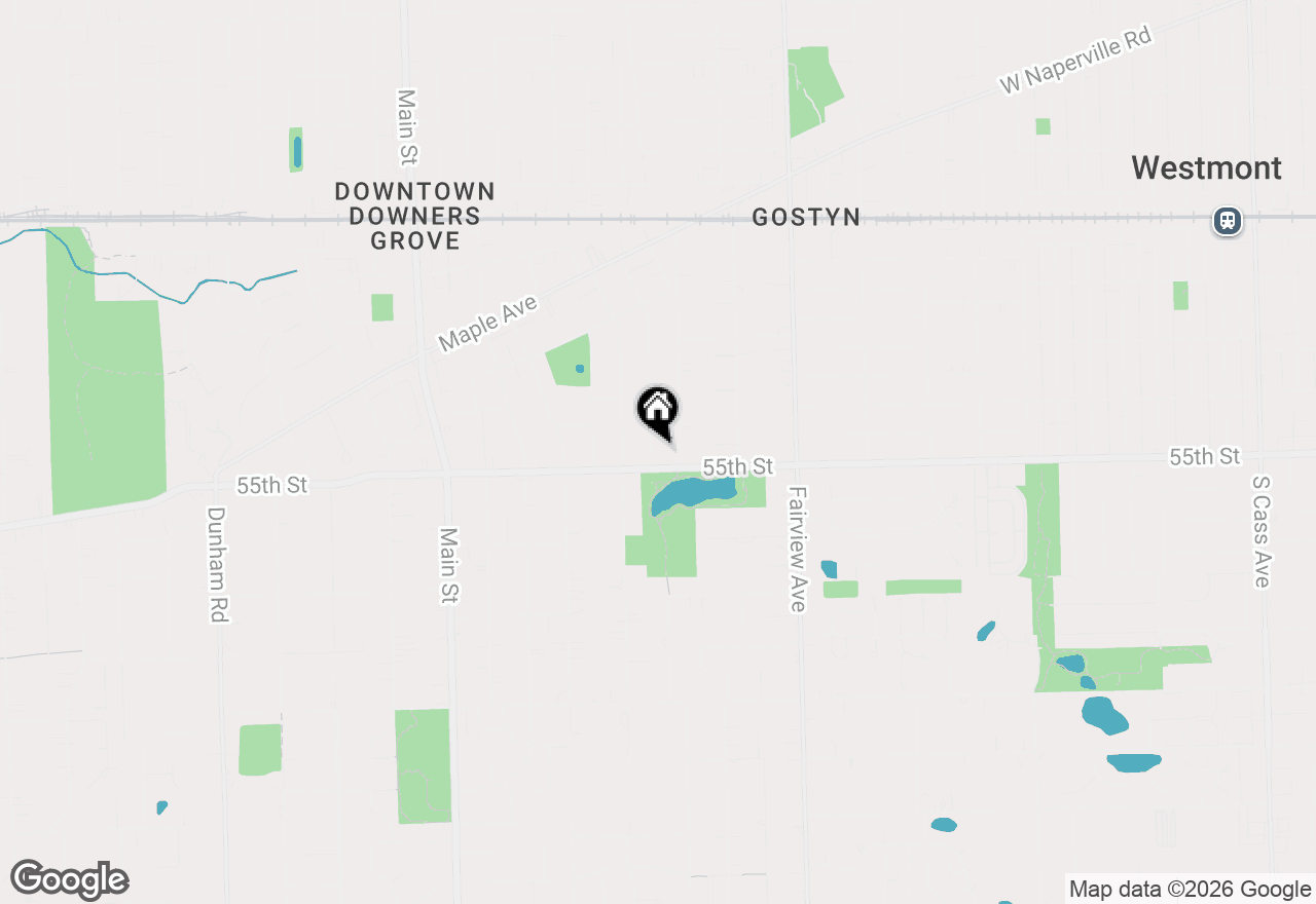 Map of 5429 Benton Avenue, Downers Grove, IL 60515