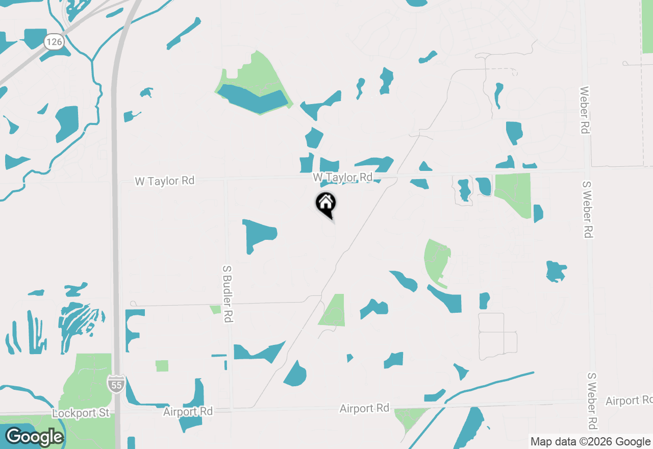 Map of 83 Canterbury Trail, Romeoville, IL 60446